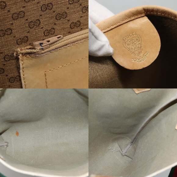 GUCCI Micro GG Supreme Web Sherry Line Bag Pvc Beige 904 002 904 002 - Picture 11 of 12